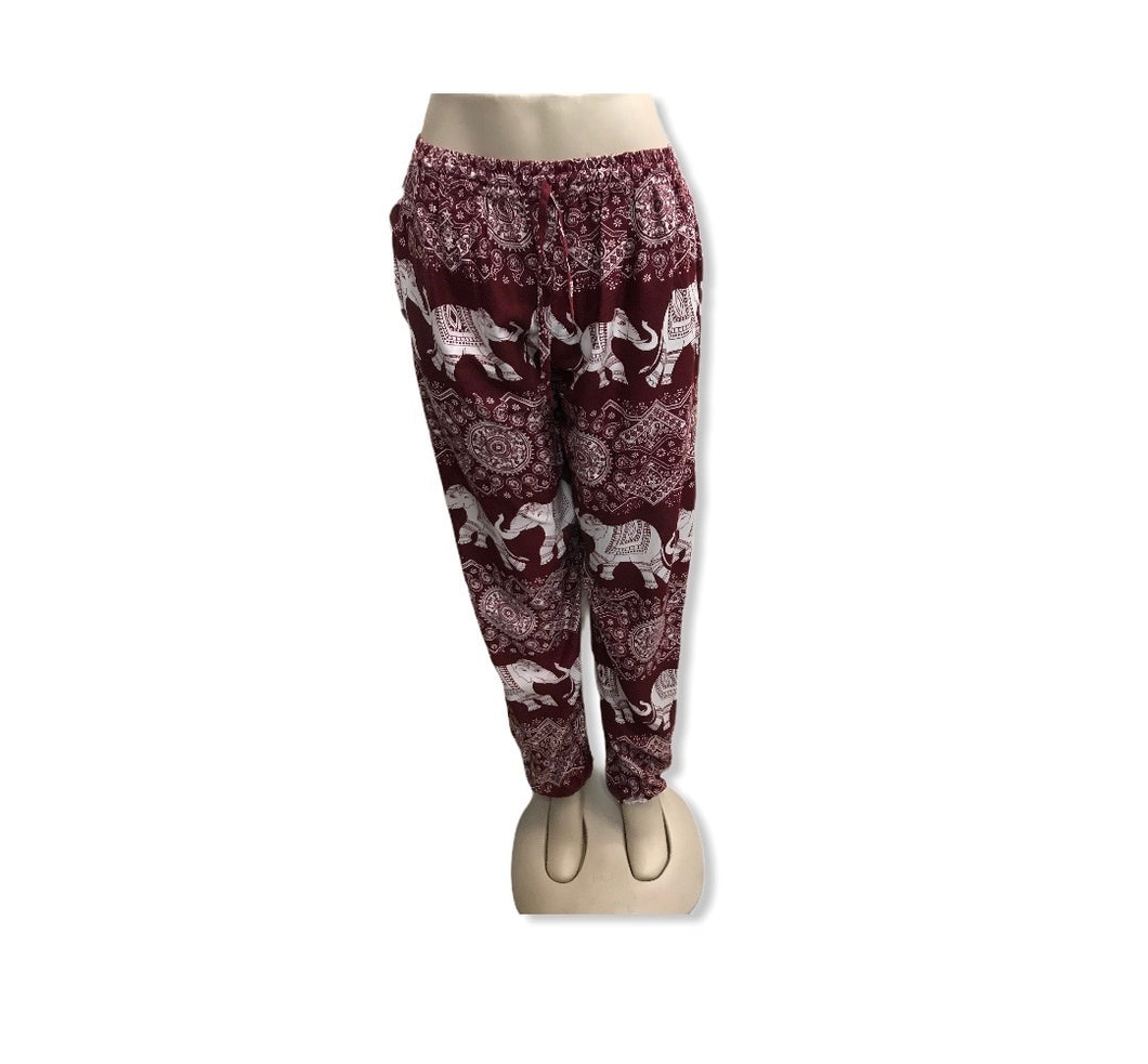 Elephant Print Pants