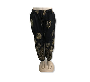 Peacock Print Pants