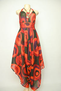 Circle Patterned Jumpsuits